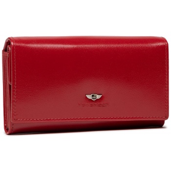 μεγάλο γυναικείο πορτοφόλι peterson - 438-02-03-01 κόκκινο