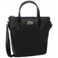 τσάντα lacoste - xs shopping cross bag nf2609po black 000