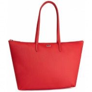 τσάντα lacoste - l shopping bag nf1888po high risk red 883
