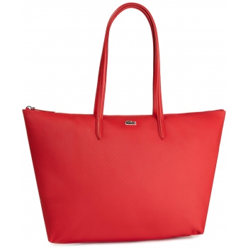 τσάντα lacoste - l shopping bag nf1888po high risk red 883 σε προσφορά