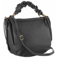 gray eco-leather handbag