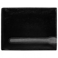 black genuine leather wallet for men