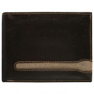 men`s brown wallet made of genuine leather