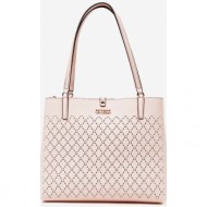 light pink women`s patterned handbag guess - women
