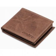 ombre clothing men`s leather wallet a092