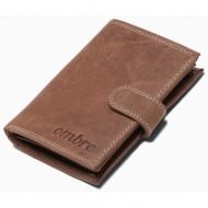 ombre clothing men`s leather wallet a091