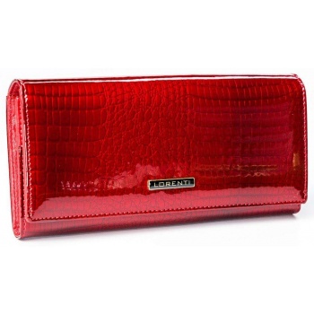 a large red leather wallet