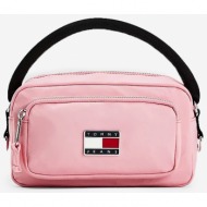 pink women`s small crossbody handbag tommy jeans - women