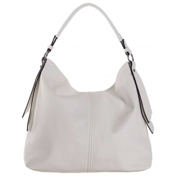 women`s white shoulder bag made of ecological leather
