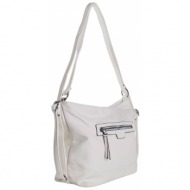 a white bag, a 2in1 backpack with an adjustable strap
