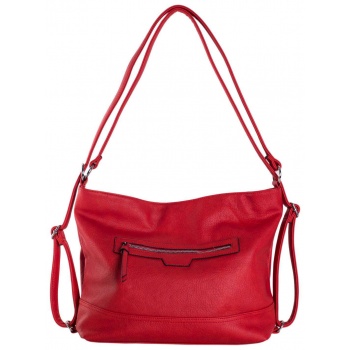 red bag, 2in1 backpack with a pocket