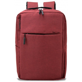 semiline unisex`s laptop backpack l2047-2 σε προσφορά