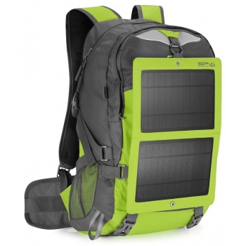 spokey mountain solar hiking backpack with solar panelom