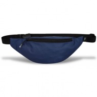 semiline unisex`s waist bag l2046-2 navy blue