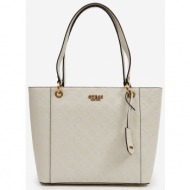 light grey patterned handbag guess noelle - women