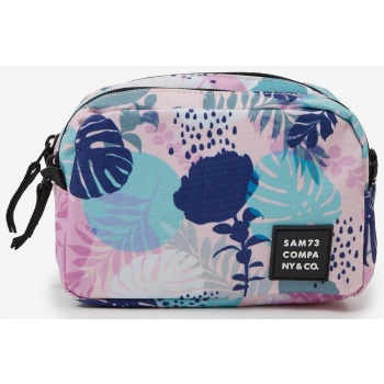 sam73 blue-pink women patterned cosmetic bag sam 73 pexe  σε προσφορά