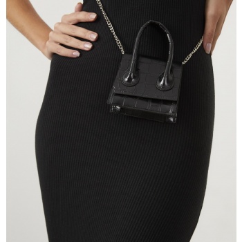 cool & sexy women`s black chain strap micro bag be459 σε προσφορά