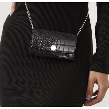 cool & sexy women`s black chain strap micro bag be460
