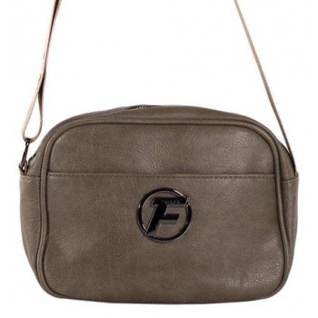 khaki small eco-leather messenger bag σε προσφορά
