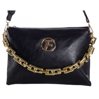 black messenger bag with a chain σε προσφορά