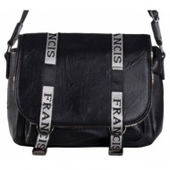 black large messenger bag with a wide strap