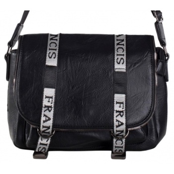 black large messenger bag with a wide strap σε προσφορά