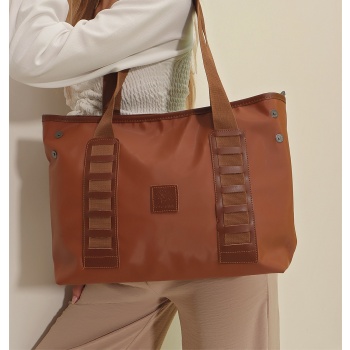 trend alaçatı stili women`s brown zipper shoulder bag