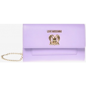 light purple women`s crossbody handbag love moschino - women