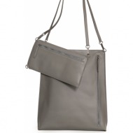 womens woox handbag 2in1 colima gray