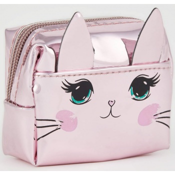 defacto women`s cat printed zipper coin purse σε προσφορά