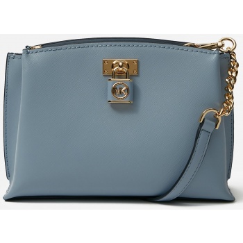 light blue women`s leather crossbody handbag michael kors σε προσφορά
