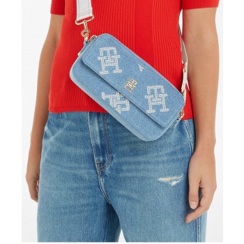 light blue women`s crossbody handbag tommy hilfiger - women σε προσφορά