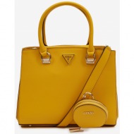 yellow ladies handbag guess eco alexie girlfriend satchel - women