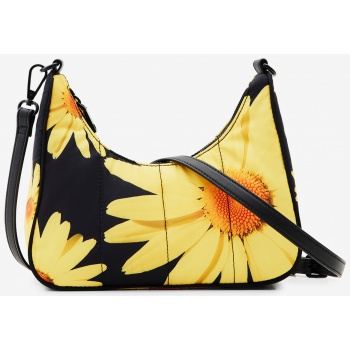 yellow-black women`s floral handbag desigual lacroix σε προσφορά