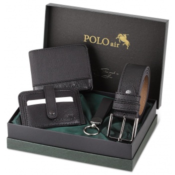 polo air wallet - black - plain σε προσφορά