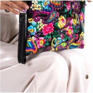 capone outfitters clutch - multicolor - graphic
