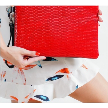 capone outfitters clutch - red - plain σε προσφορά