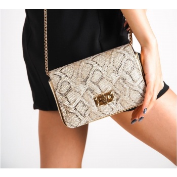 capone outfitters shoulder bag - gold - animal print σε προσφορά