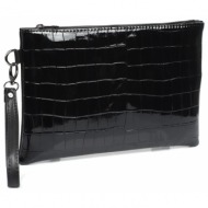 capone outfitters clutch - black - plain