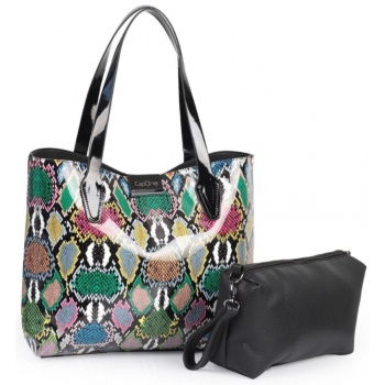 capone outfitters shoulder bag - multicolor - graphic σε προσφορά