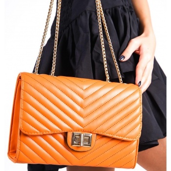 capone outfitters shoulder bag - orange - plain