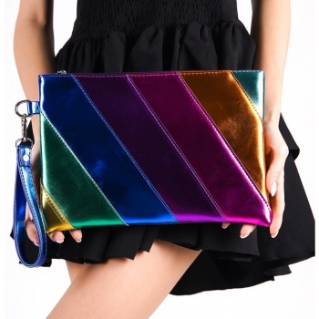 capone outfitters clutch - multicolor - color block