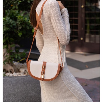 madamra cream-gown women`s contrast design crossbody bag σε προσφορά