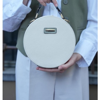madamra canvas- cream mint women`s round shoulder bag σε προσφορά