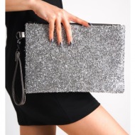 capone outfitters clutch - silver-colored - marled
