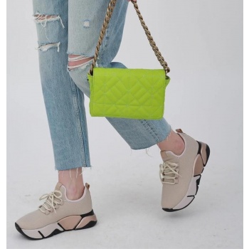 madamra light green women`s chain quilted shoulder bag σε προσφορά
