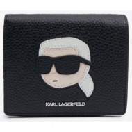 black women`s leather wallet karl lagerfeld - women`s