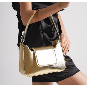 capone outfitters shoulder bag - gold-colored - plain