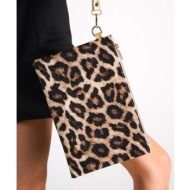capone outfitters clutch - multicolor - animal print