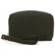 polaris women`s wallet with zipper logo czdn 3pr khaki